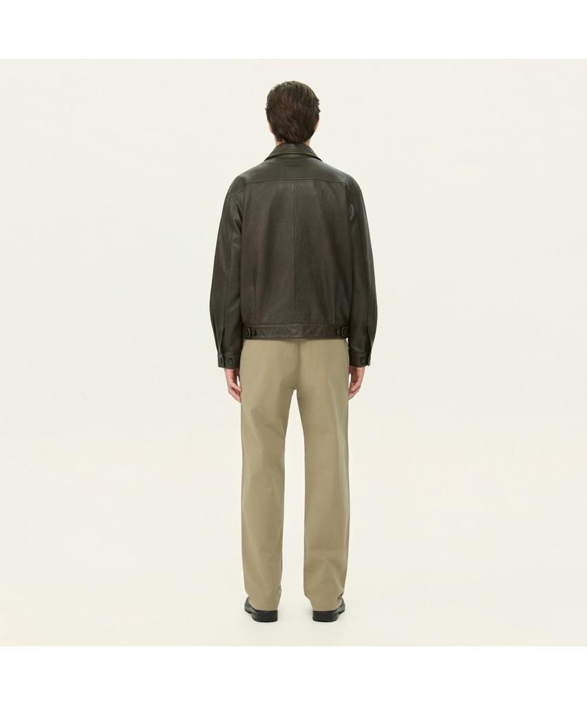 Henry Cottons Vegetable Leather Trucker Jacket Ahudm26301Khx