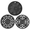 Good-Heat Pot Holders 3Pcs Silicone Trivet Mat For Non-Slip Hot Pan Shapes For Dining Table Kitchen Countertop Tablecloth