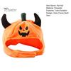 Comfortable Festive Outfit for Puppies Pet Halloween Pumpkin Hat, Funny Devil Horn Cat Plush Cozy Cute Spooky Festival Celebration Hat Cats