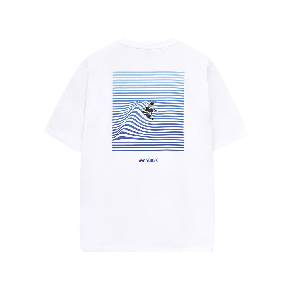 YONEX 251Ts046U White Unisex New Season Mood Short Sleeve T-Shirt