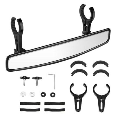 UTVs Rear View Mirror Convex Clamp Mount Center Mirrors Wide Rearview Powersports Accessories Enhanced Visibility For Racing