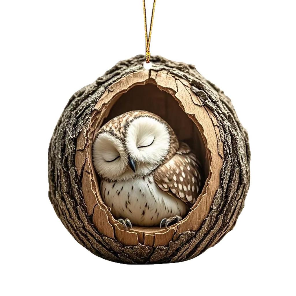 New Acrylic Flat Animal Christmas Ornaments - Perfect Tree and Festival Decorations Gift
