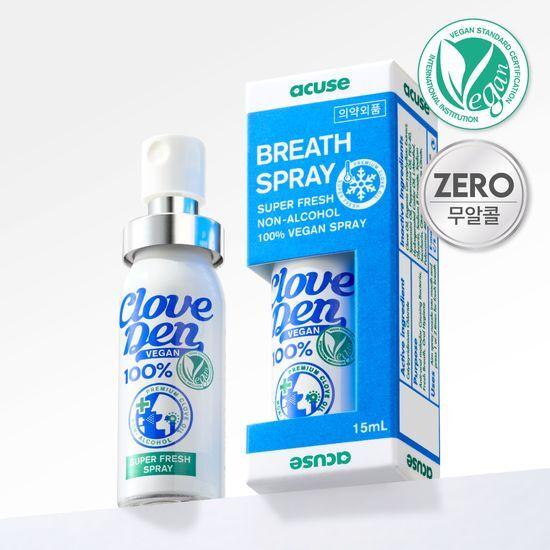 Cloveden Vegan Super Fresh Oral Spray (Alcohol-Free ZERO) 15mL