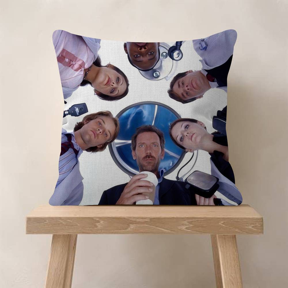 Medical Drama House MD TV Show Pillow Gift Home Office Decoration Bedroom Sofa Car Cushion Cover Case 45x45