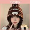Chic Cozy Knitted Winter Hat For Women Featuring Colorful Pom Poms And Warmth