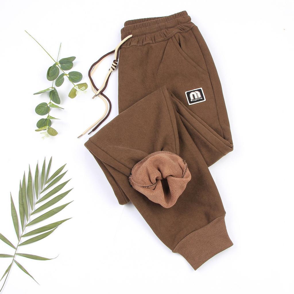 Fall and Winter Models Padded Drawstring Leggings Women's Pants Sweatpants Drawstring Large Version of The Casual Pants Sweatpants