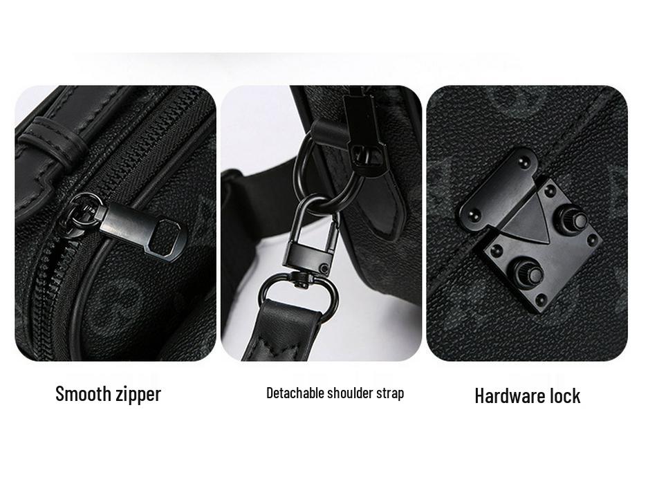 Men's Versatile Crossbody Messenger Bag - Trendy and Convenient Shoulder Bag for Business and Commuting