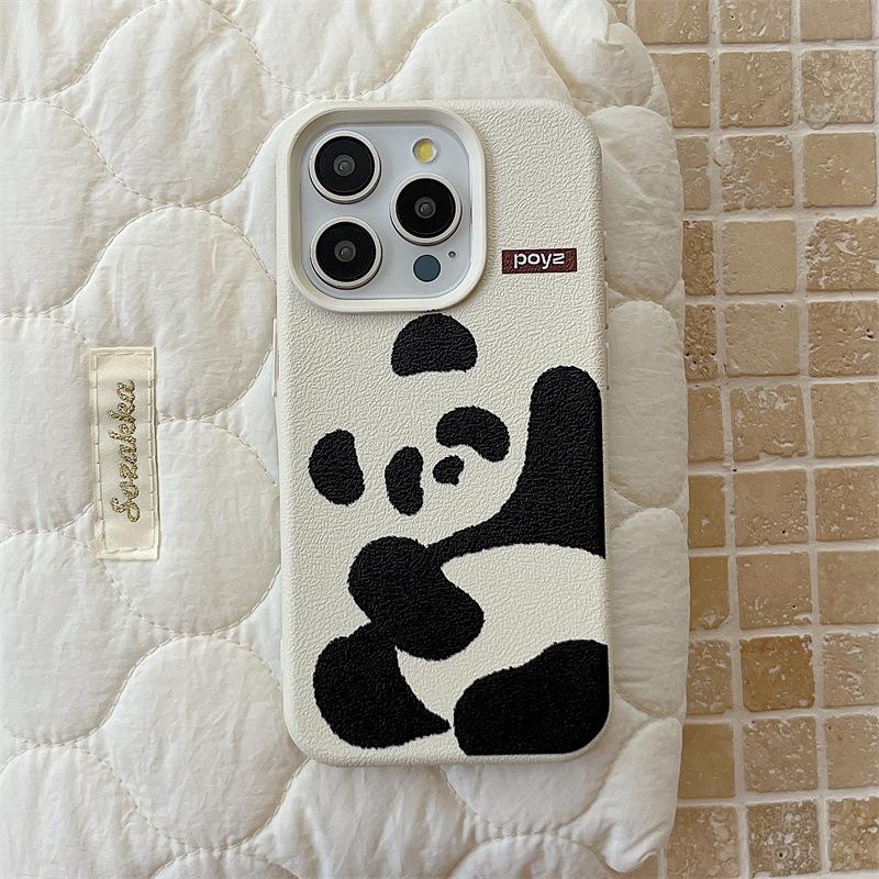 Cartoon Panda for IPhone16ProMax for Apple 14/13/12 Mobile Phone Case Girls Fun 15