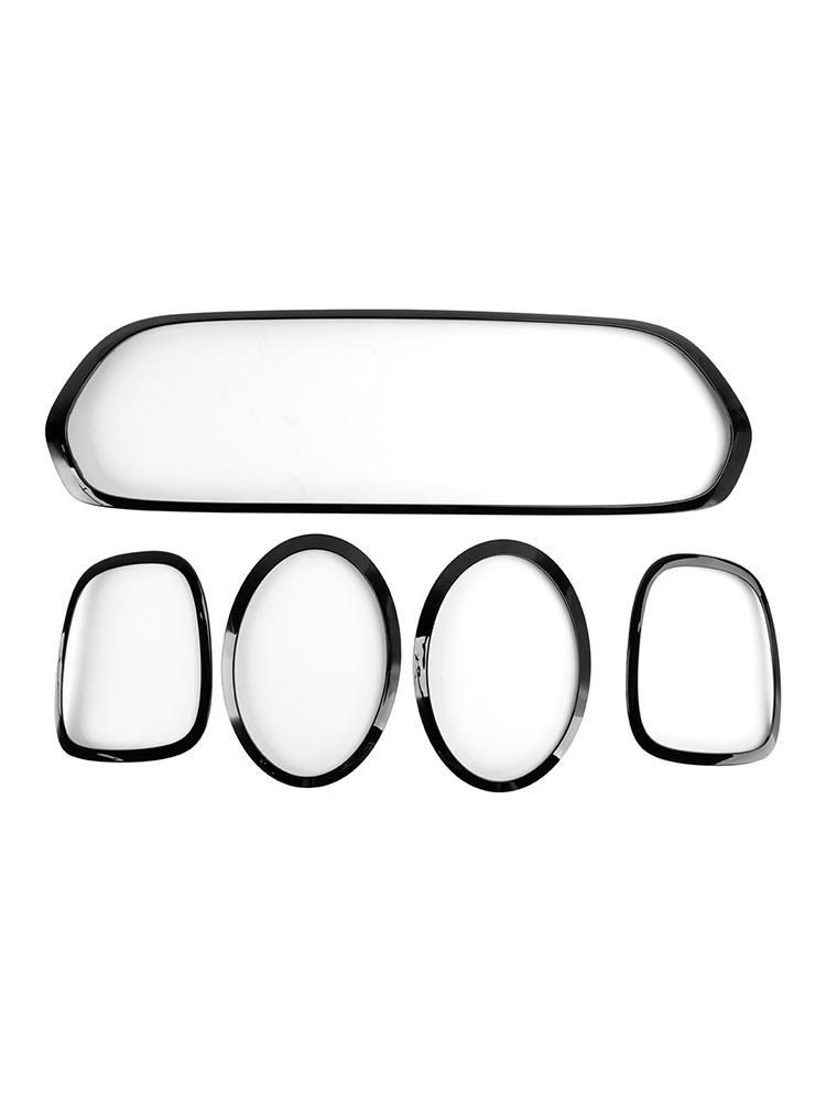 Black Grill + Headlight + Taillight Trim Fit Mini Cooper F55 F56 F57 2014-21