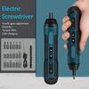 Large Torque Electric Screwdriver Manual Tool Ratchet Screwdriver Set Mini Electric Drill Hand Tools With Flashlight