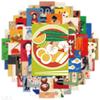 50 Stück Retro Japanische Kultur Ästhetische Aufkleber Frühlingstag Graffiti Decals Für Laptop Gepäck Gitarre Skateboard Vinyl Decals