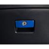 1x Blue Steel Co-Pilot Storage Box Handle Cover Trim For Toyota Highlander 14-19