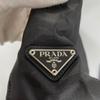 PRADA Triangle logo Tote Bag black Women used