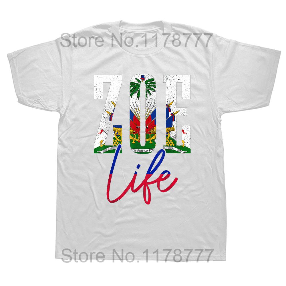 Cool Mens Haitian Haiti Girl Woman Flag T Shirt Short Sleeve Roundneck Cotton Tshirt Summer Tees Apparel Casua Fashion Tshirt