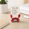 Business Card Holder 3D Printing Holder, Cute Crab Shape, Stable Cartoon Desk Accessory Non-Tip Organizer, for Office Home Desktop Storage Display