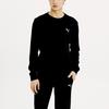 Puma Embroidered Logo Pullover Crewneck Sweatshirt for Men, Black