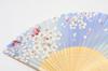 Silk Fan with Fan Boxed Blossom Light [Hasegawa] Women's Case, (Cherry Blue)