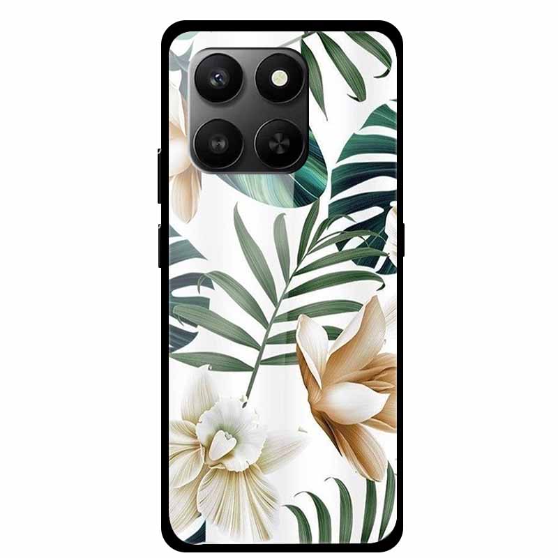 Glass Back Cover For Honor 200 Pro 5G Case Marble Hard Tempered Glass Case For Honor play 10T 400 Smart 5G Case 6.77" Shell Para