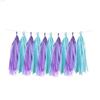 15-Piece Paper Tassel and PET Ribbon Set for Birthday Party Decorations