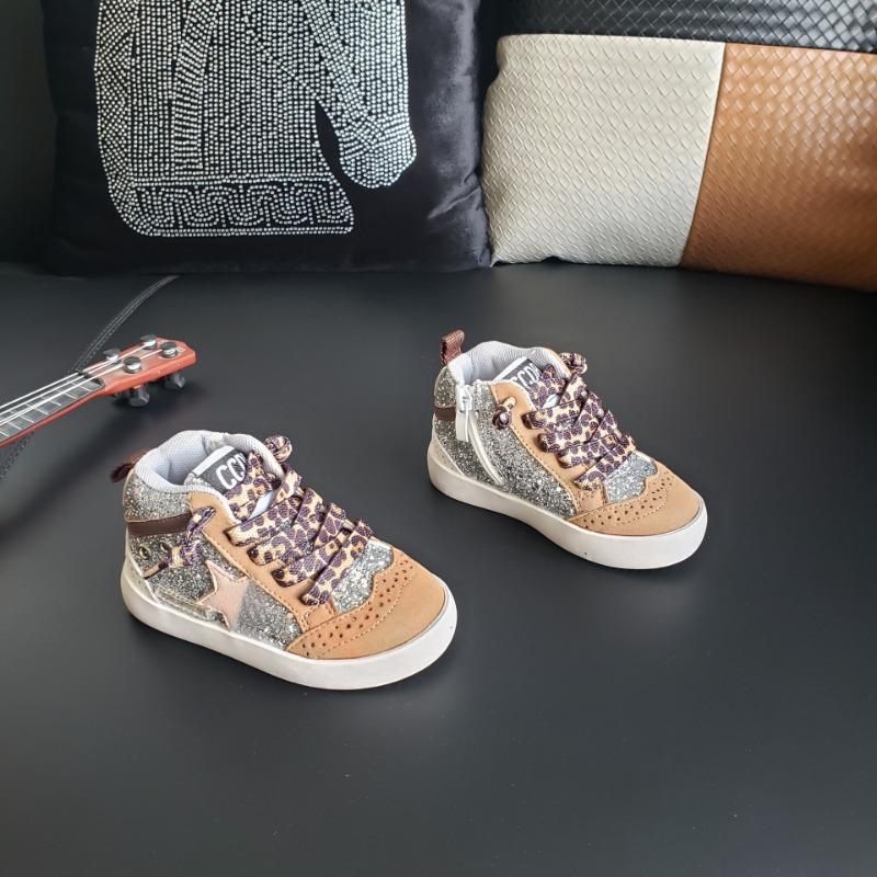 Retro Autumn New Design Sense Children's Star Board Shoes Leather Sequins Children's Casual Shoes