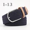 2026 New Fashion High Quality Explosive Women's Canvas Belt Men's Elastic Belt Casual Stretch Woven Pin Buckle Belt