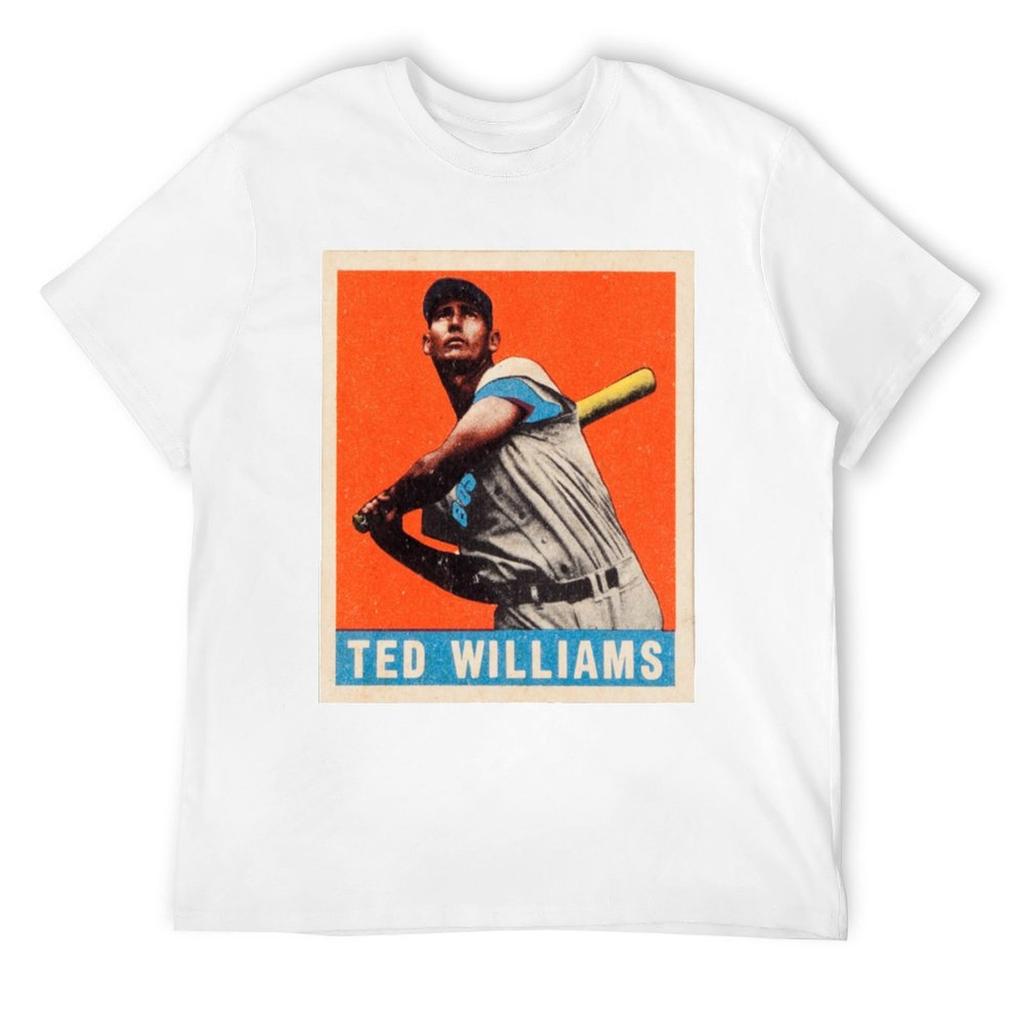 Ted Williams 1948 Leaf T-Shirt Ästhetische Kleidung Kurzarm-T-Shirt blau Archiv niedliche Oberteile Hemden Grafik-T-Shirt Männer
