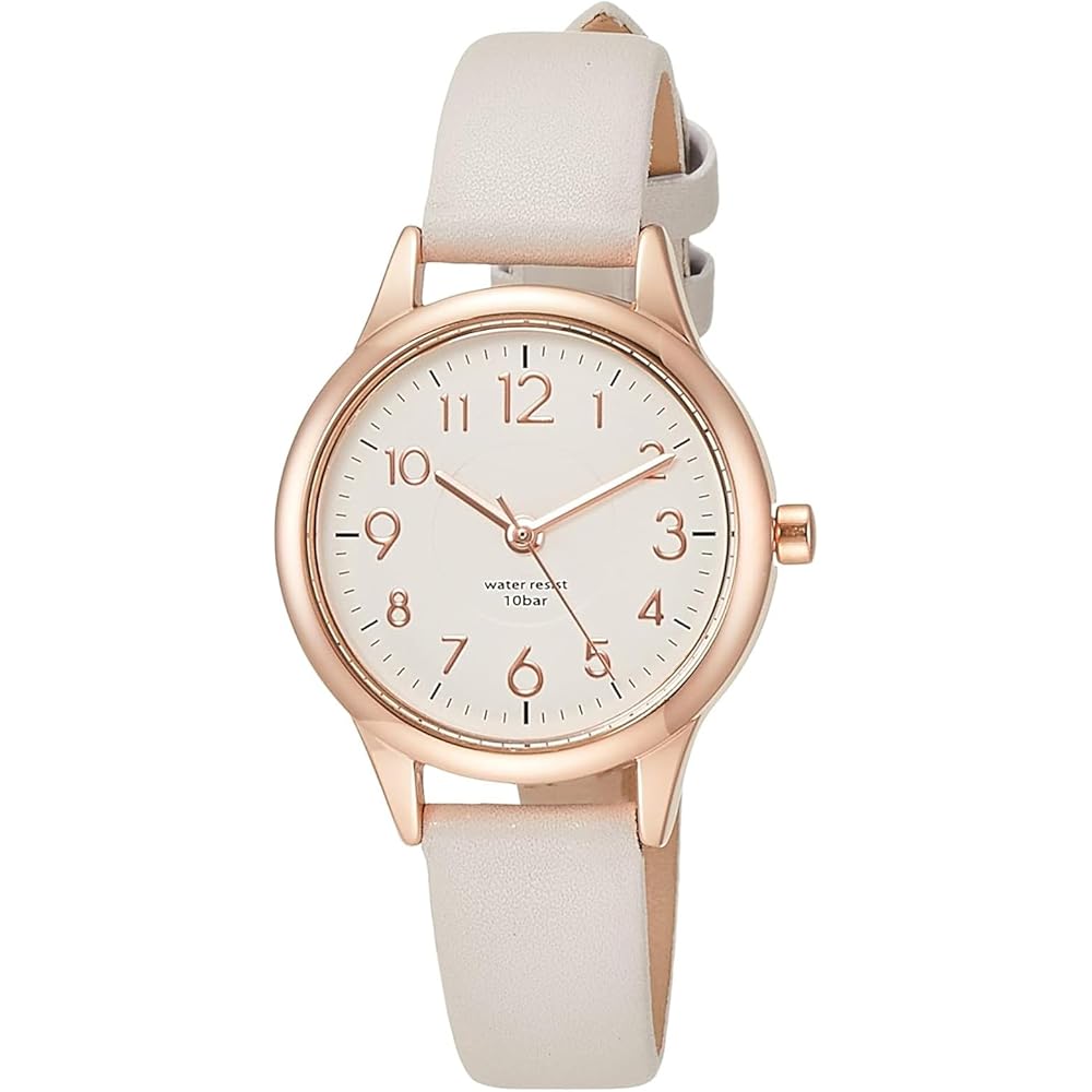 Fieldwork Juvia Analog Watch Waterproof Leather Strap ST257p-1 Women s Gray