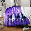 1pc Blanket Kpop Print Design, Lightweight Blanket for Sofa, Bed- Soft &Warm, Gift for All Seasons like Christmas, Halloween