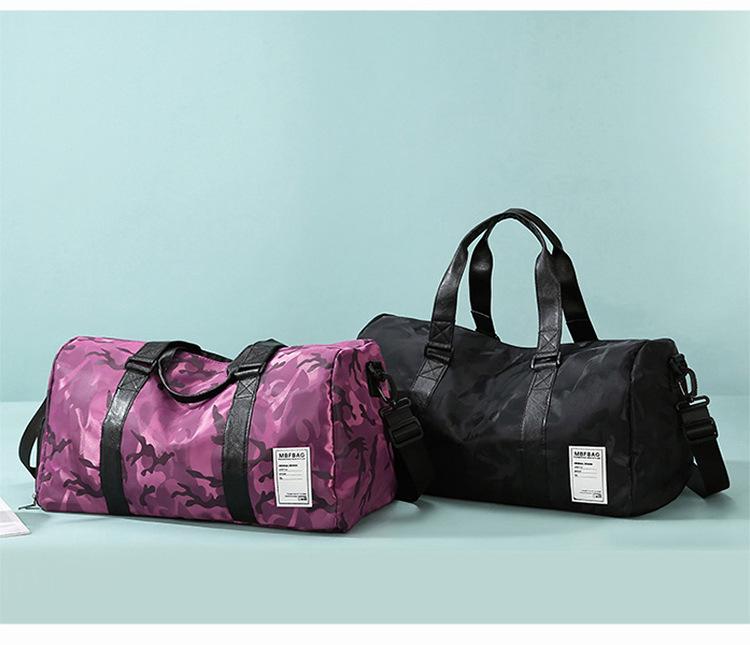 Large Capacity Travel Bag with Shoe Compartment, Wet/Dry Separation, for Sports, Swimming, and Fitness