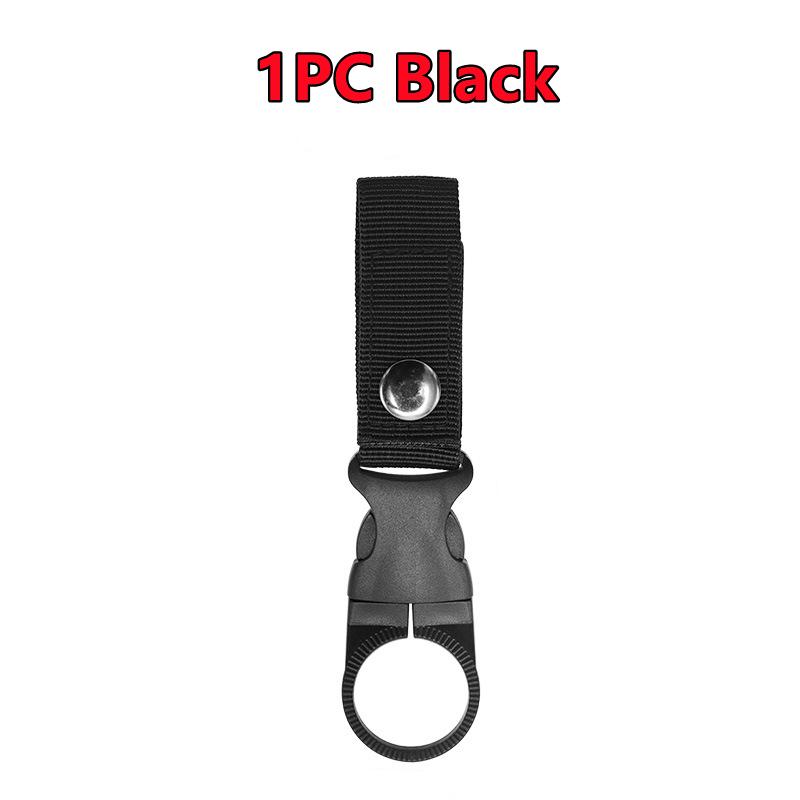 1/2/4PC Nylon Webbing Buckle Hook Water Bottle Holder Clip Outdoor Military EDC Carabiner Backpack Belt Hanger Camp Tools