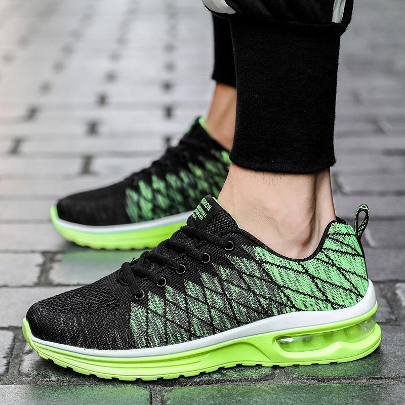 Spring and Autumn Men's Shoes 2024 New Mesh Shoes Large Size Men's Couple Shoes Breathable Air Cushion Sports Running Shoes Trendy Shoes