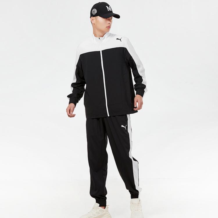 Puma Casual Sports Woven Football Running Training Set Men Sets Black 521043-01