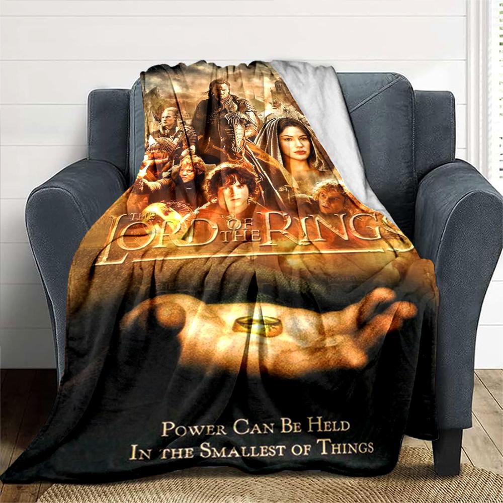 Lord Rings Blanket Comfortable Great for Livingroom Chair Seaside Four Seasons Universal Modern Best Holiday Gift for Friends Family
