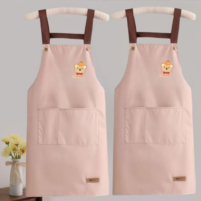 Waterproof and Oil-resistant Apron, Household Kitchen Work Clothes Apron
