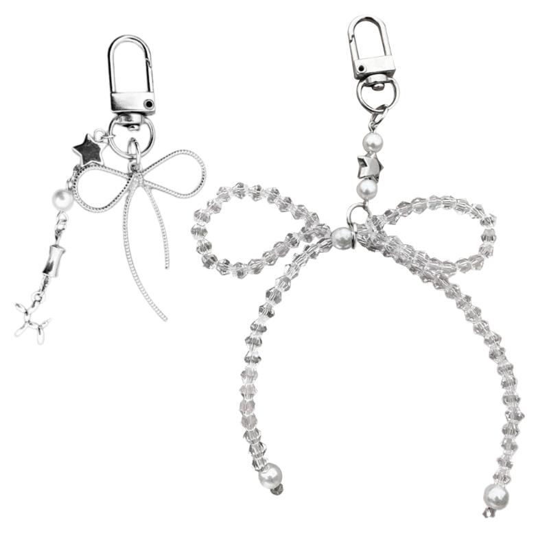 Stylish Star Keychain for Women Girls Phone Charm Cute Keyring Bag Pendant Fashion Accessory for Bag Purse Backpack