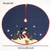 48 Inch Christmas Tree Skirt Decorative Floor Cover Holiday Home Decor American Style Semi-Handmade