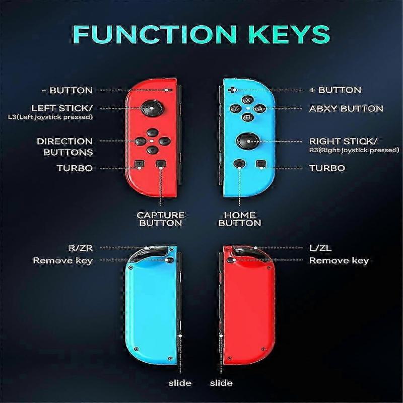 Wireless Switch Joy-Con (L/R) Controller for Nintendo Switch Game Controller, Left and Right Sensing Handle