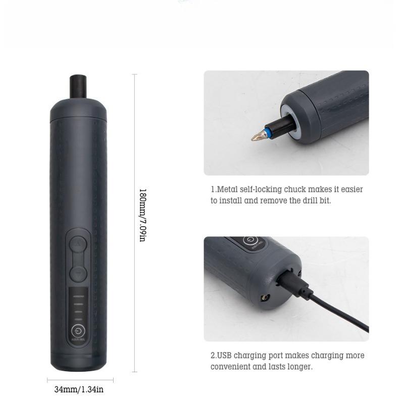 USB Electric Screwdriver Kit 39pcs a set Handheld Mini power Drill