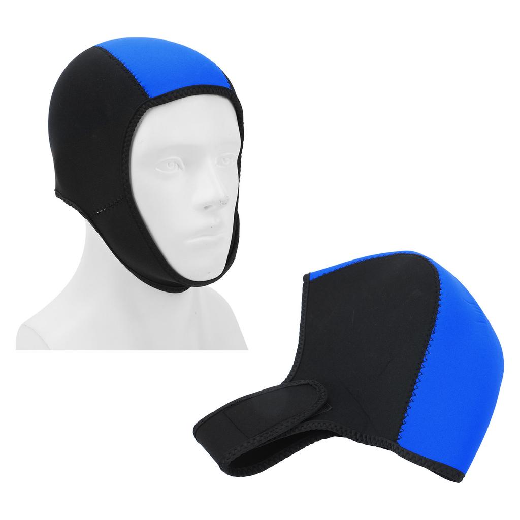 Glugă Costum Neopren Termică Înot Surf Scufundări Glugă Protecție Solară UV Uscare Rapidă pentru Bărbați Femei Negru Albastru