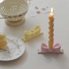 Unique Diy Ornaments Gift Ins Candlestick Holder Vintage Decorative Bow Candle Holder Stylish Craft Mini Stands Aromatherapy