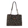 Large-Capacity Leopard Print Tote Bag - Women's Versatile Retro Shoulder Bag