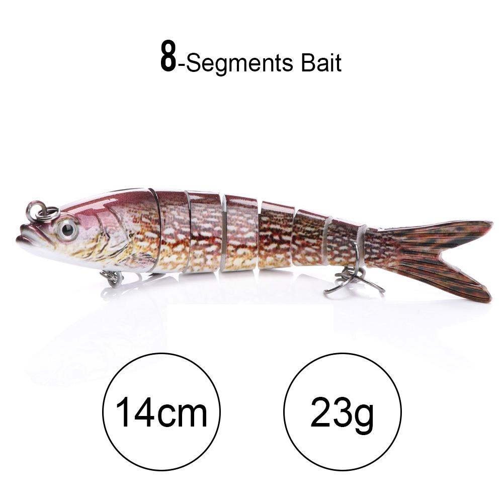 10cm 10g Sinking Crankbaits Fishing Lure 10-segments Wobbler Hard Artificial Bait For Pike Fishing Accessories Swimbait