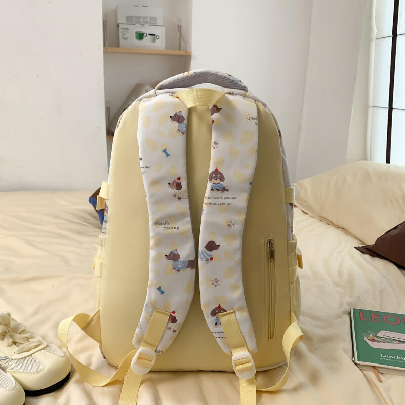 Leopard Print Junior High School Student Schoolbag Women's Backpack Lightweight Backpack