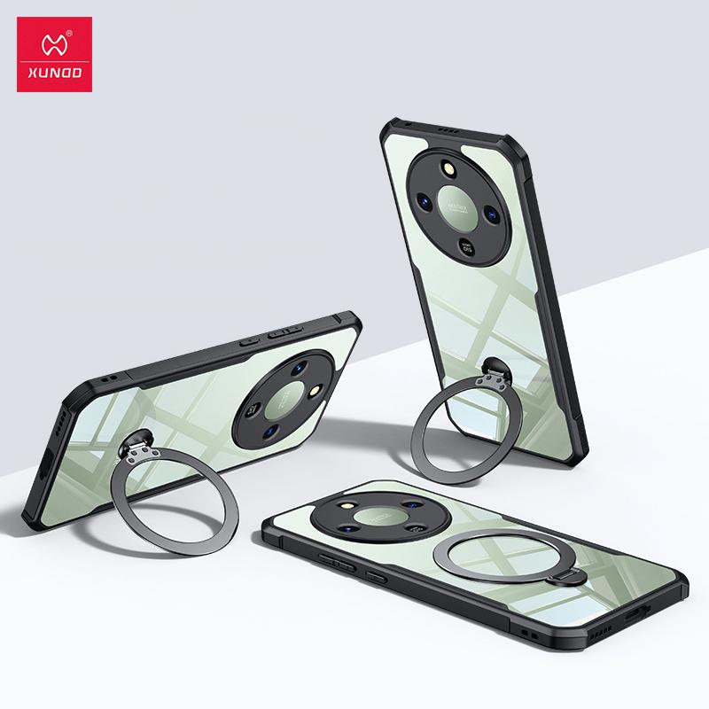 

XUNDD Для Huawei Honor X9d X70 Чохол Ударостійкий Захисний Чохол Розкішна Задня Кришка З Обертовим Магнітним Тримачем For Honor X70 чорний