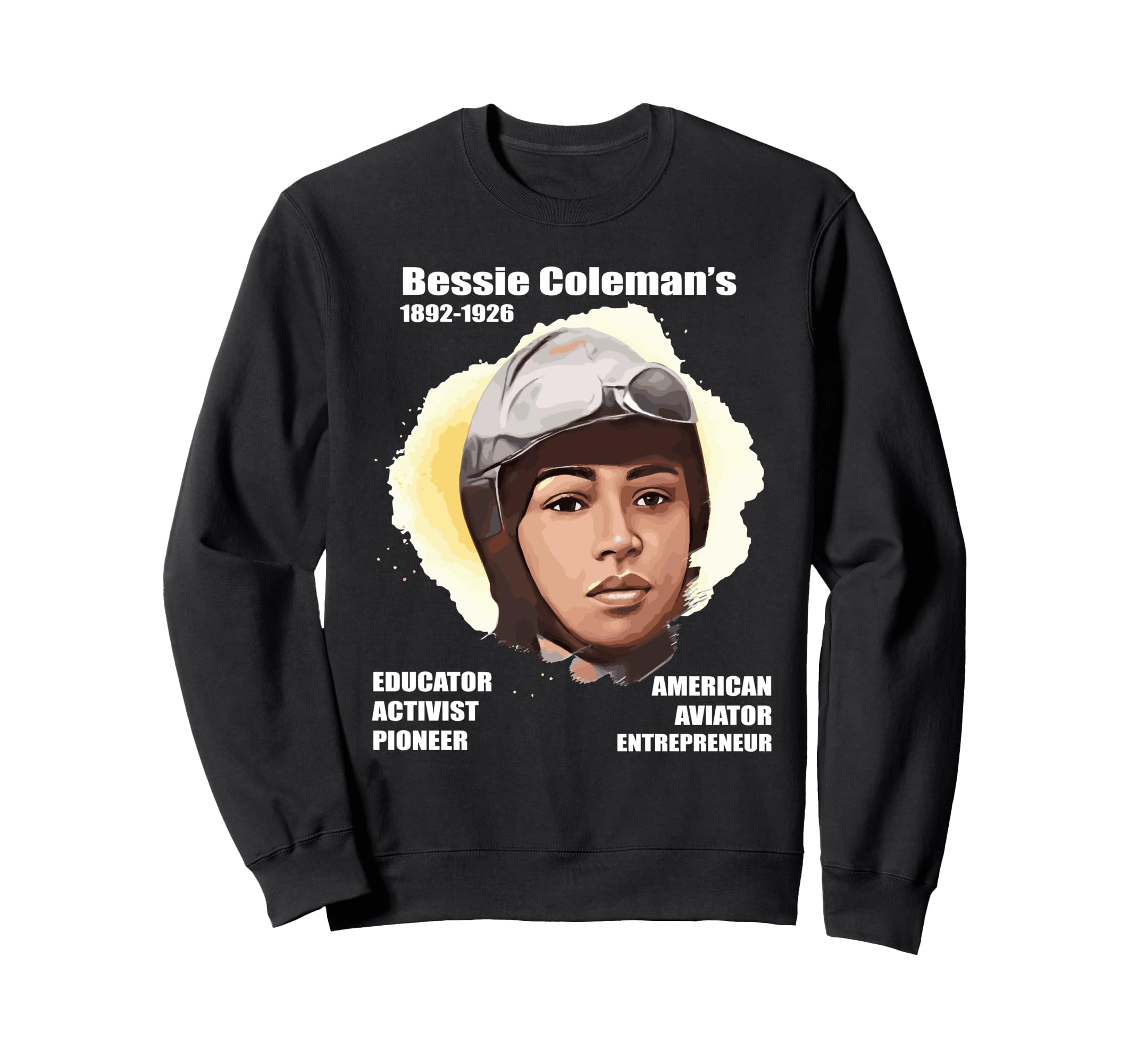 

Bessie Coleman Full Color Dark Sweatshirt