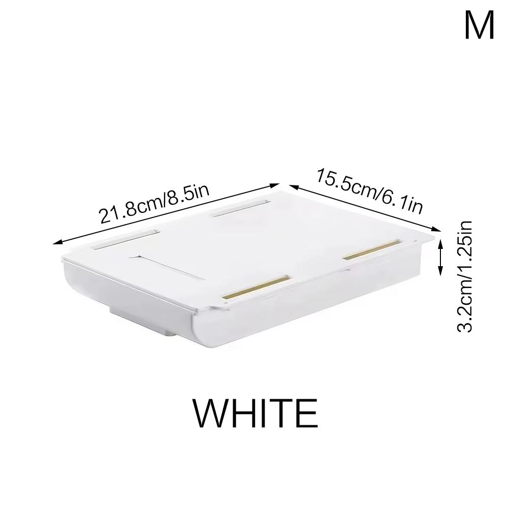 Hidden Organizer Self Adhesive Plastic Storage Holder For Home Office School Sundries Cosmetics Stationery Kitchenware Organizer
