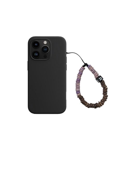 REVOIRSIS детский ремешок для телефона из бусин фиолетовый+коричневый violet+c.brown