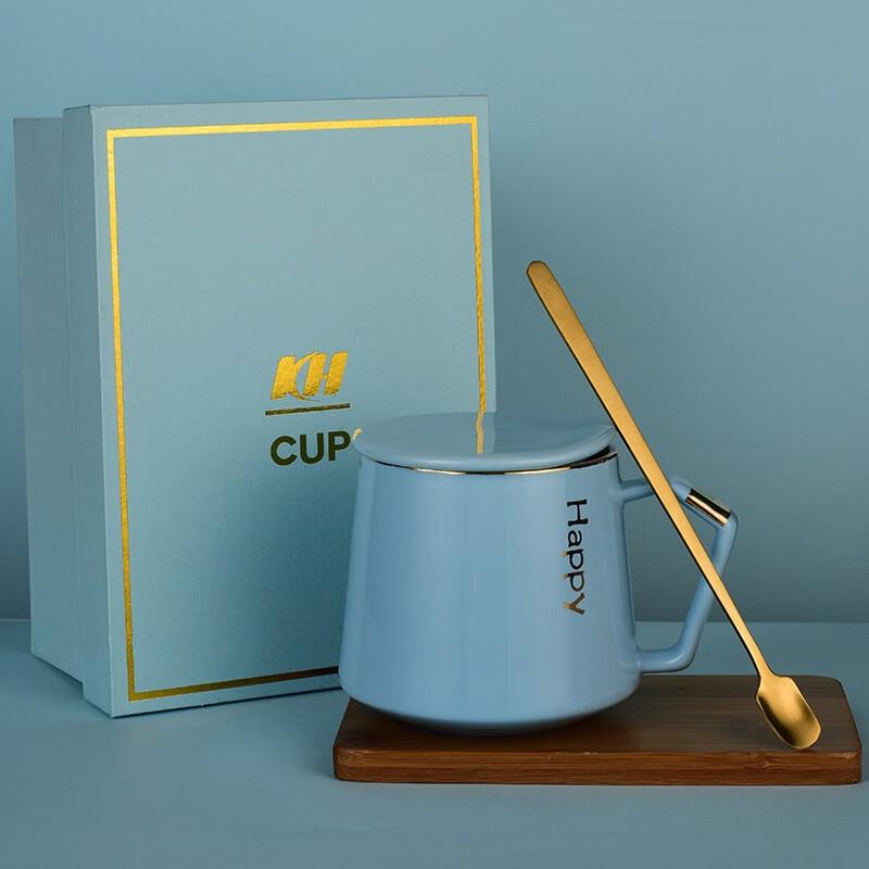 Haoku Ceramic Tea Mug with Infuser & Lid