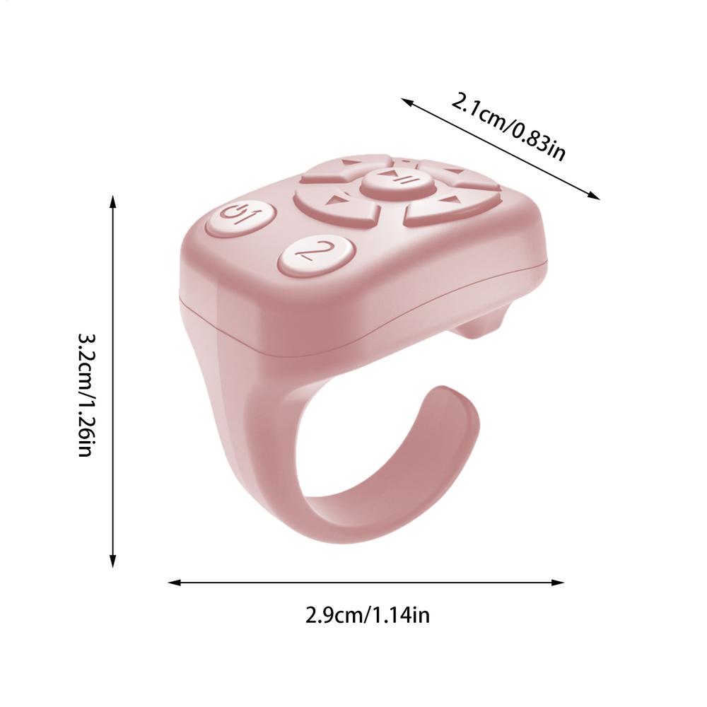 Scrolling Ring Smart Ring Page Turner Camera Shutter Smart Ring Camera Video Recording Remote Wireless E-Reader Controller