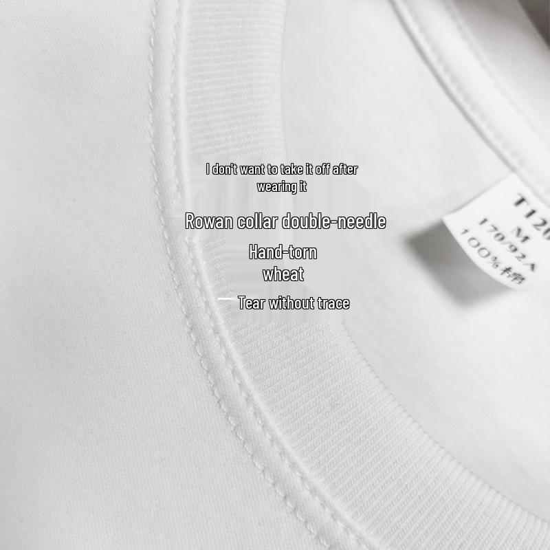 

Women s White Long-Sleeve Round Neck Tee - High-End Mercerized Cotton, 190g, Double-Sided, Perfect for Autumn. L